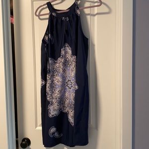 Navy blue shift dress